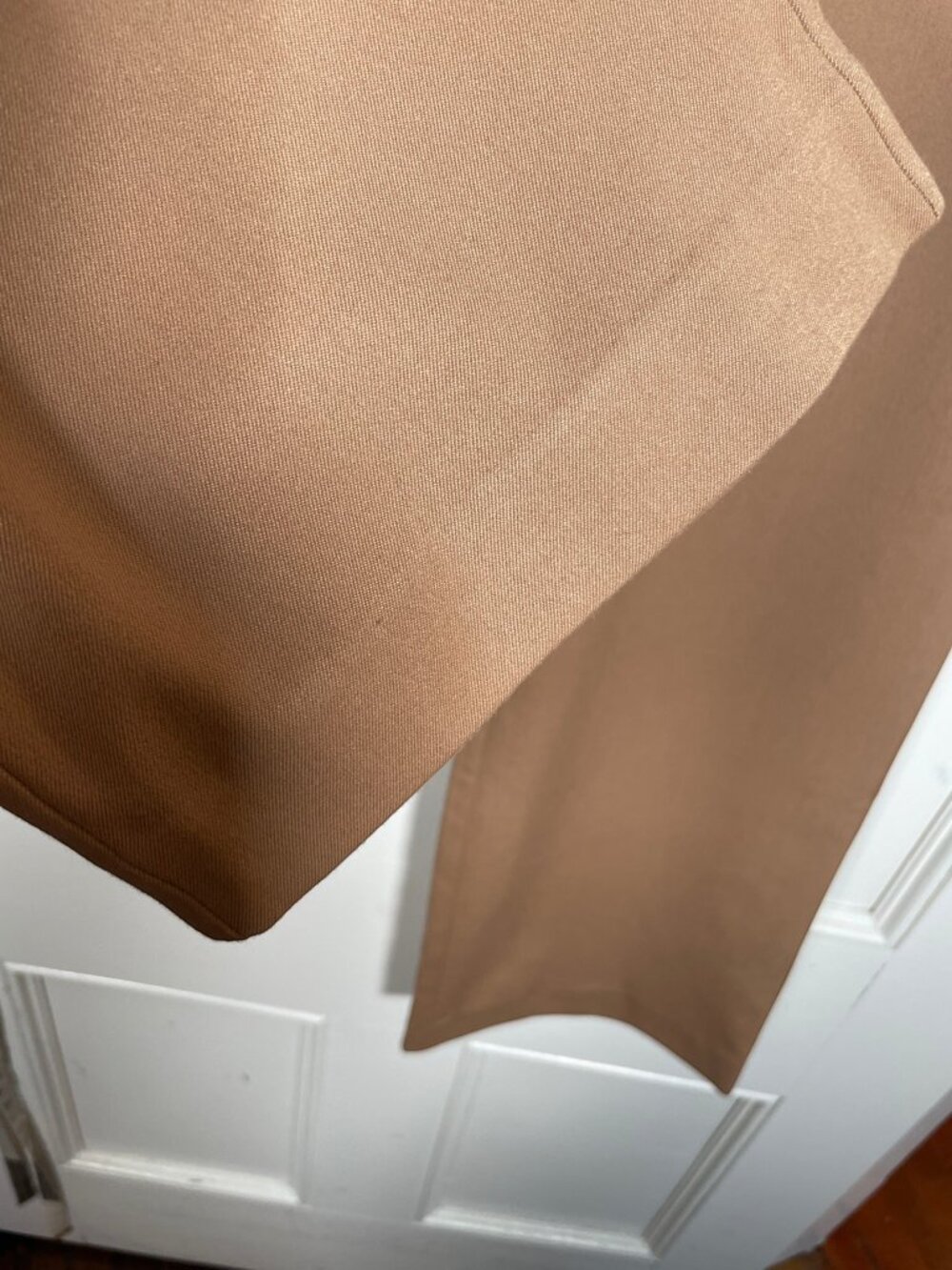 Ann Taylor NWT $89 Signature Straight Trouser Pants Sz 8 Tan 90s Minimalist - Picture 4 of 10